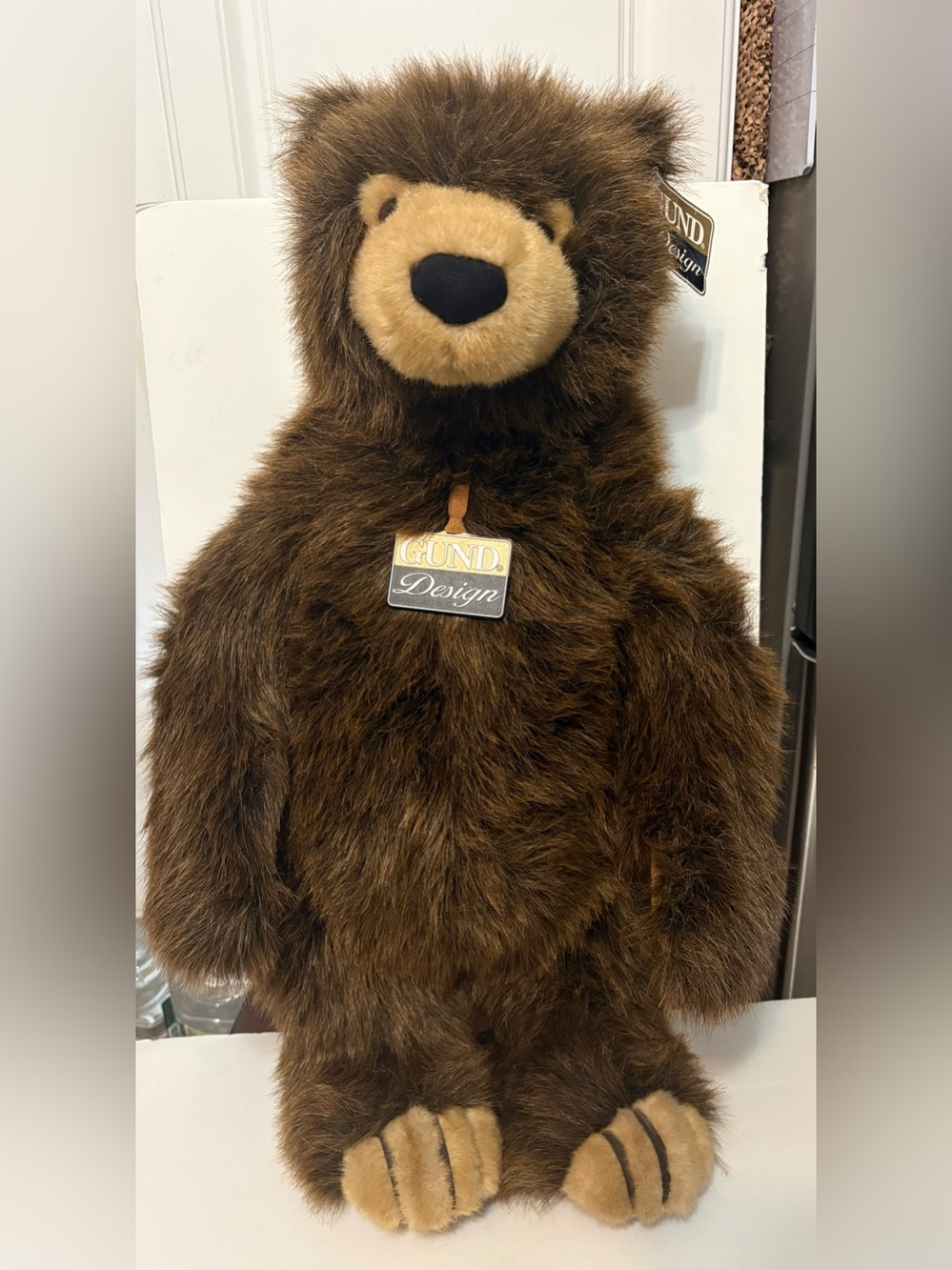 GUND Plush Brown Grizzly Bear Standing Stuffed Animal 26”